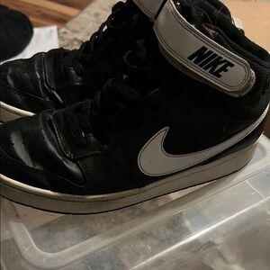 Nike Black and White High-Top Sneakers